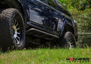 Ford Bronco Rock Sliders - 4 Door - Trail Slider Step System - Textured Black - N Fab 